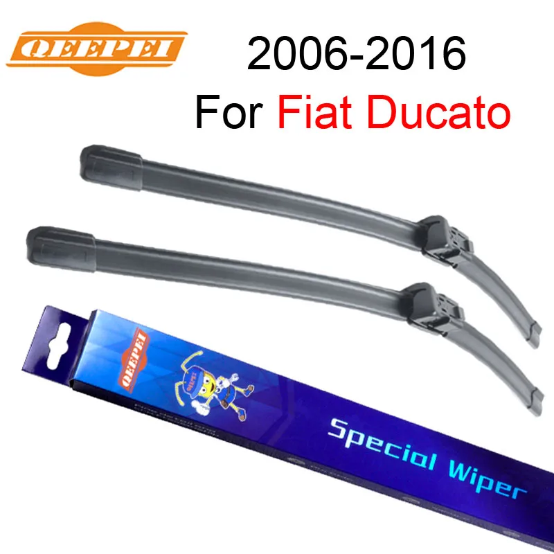 

QEEPEI Front Wiper Blades For Fiat Ducato 2006-2016 Pair 26''+22'' High Quality Natural Rubber Clean Windshield Wiper CPC114