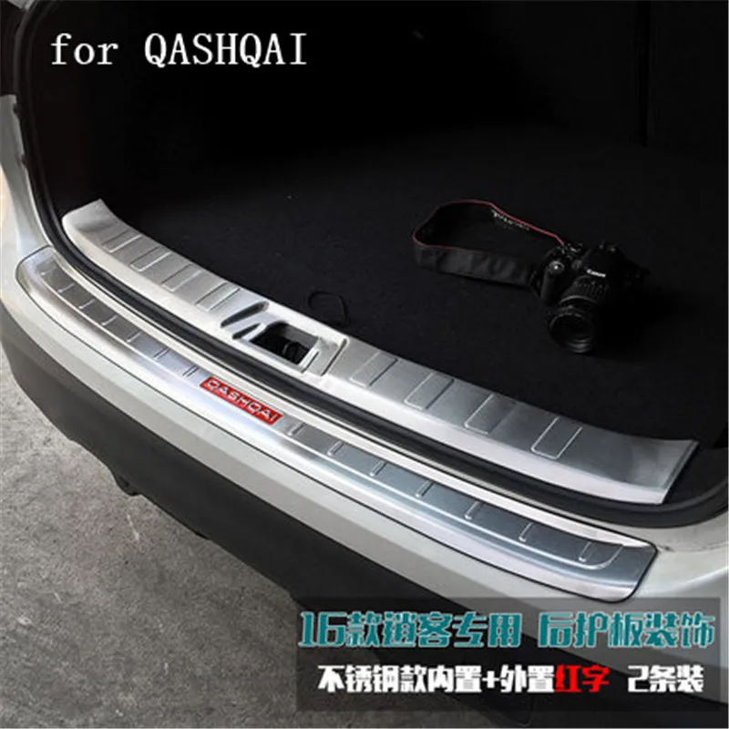 high quality Stainless Steel Rear Bumper Protector Sill Trunk Tread Plate Trim Car Styling For Nissan Qashqai J11 2016 2017 2018|Chromium Styling| - AliExpress