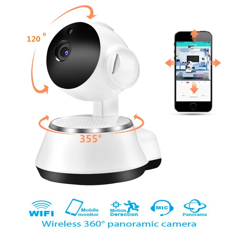 

Home Security IP Camera Wireless Smart WiFi Camera HD Mini Two Way Intercom Audio Record Surveillance Baby Monitor CCTV Cameras