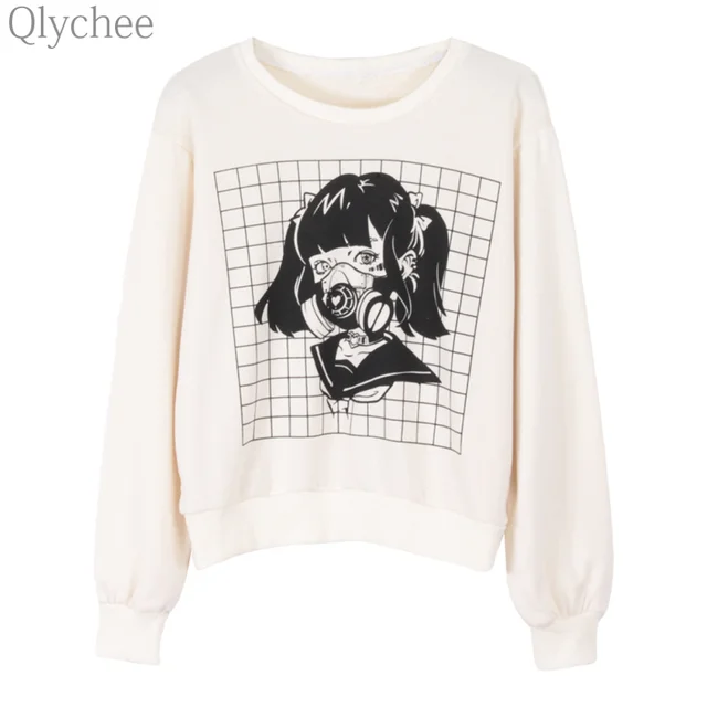 Anime Girl Lightweight Sweatshirt By Peachyweeb Redbubble