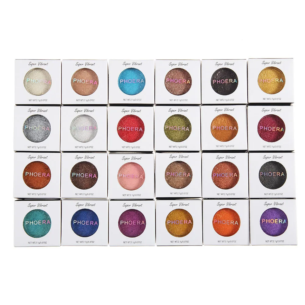 

Hot Fashion Makeup Eye Shadow Soft Glitter Shimmering Colors Eyeshadow Metallic Eye Cosmetic For All Kinds Of Skin F5.9