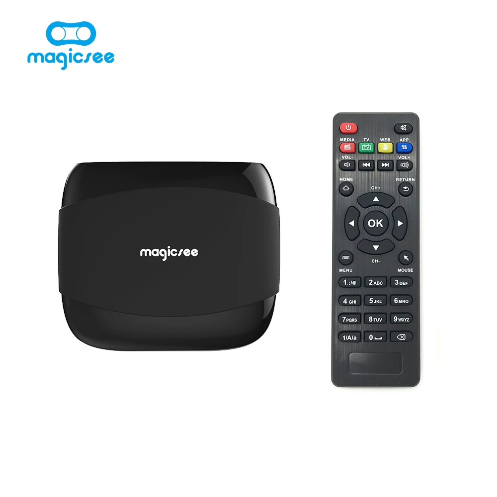 

Magicsee N4 Android 6.0 TV BOX Amlogic S905X Quad-core 4K Resolution 1GB/8GB Support 2.4G WIFI LAN HDMI H.265 Smart Box