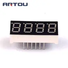 10 шт. общий катод 0,3" дюймов 4 цифры 7 сегментный сегмент Красный светодиодный цифровой дисплей