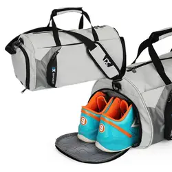 Для мужчин Водонепроницаемая спортивная сумка независимые туфли карман многофункциональная походная сумка через плечо сумки из