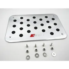 Автомобильный Стайлинг подходит для A1 A3 A4 A6 A8 Q3 Q5 Q7 TT RS педали/Автомобильные алюминиевые педали ковер/коврики Нескользящие педали