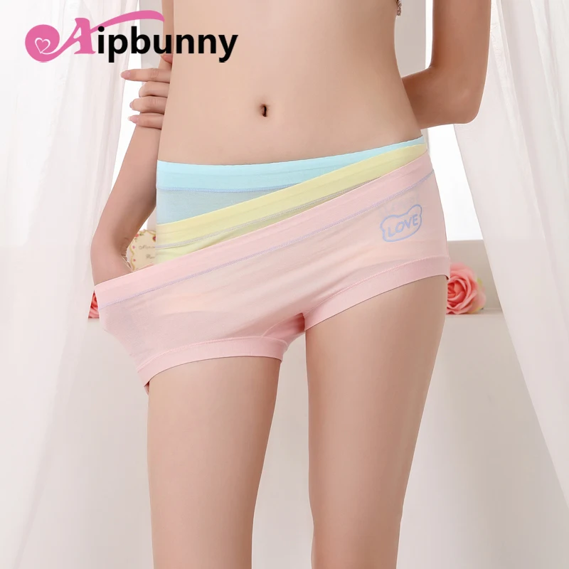 

Aipbunny New Wholesale Sexy Panties Cotton Underwear Women lingerie Candy Color big Girls female soft Breathable Briefs Panties