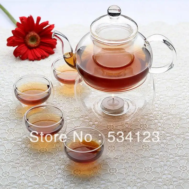 Free shipping !! coffee tea sets Heat resistant glass teapot ,600ml tea