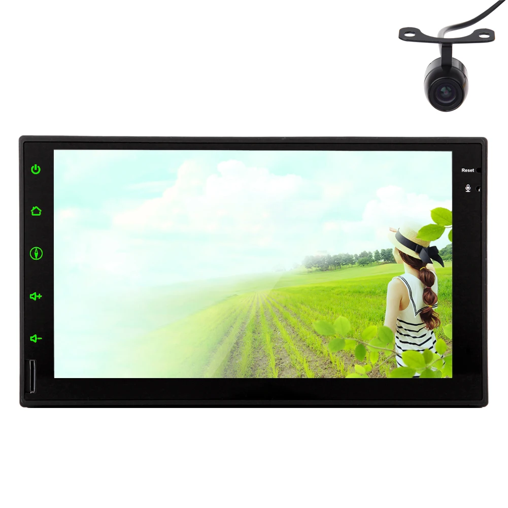 Android 4.4 емкостный RDS CD зеркало BT видео GPS SD USB стерео Радио sub Сенсорный экран без DVD