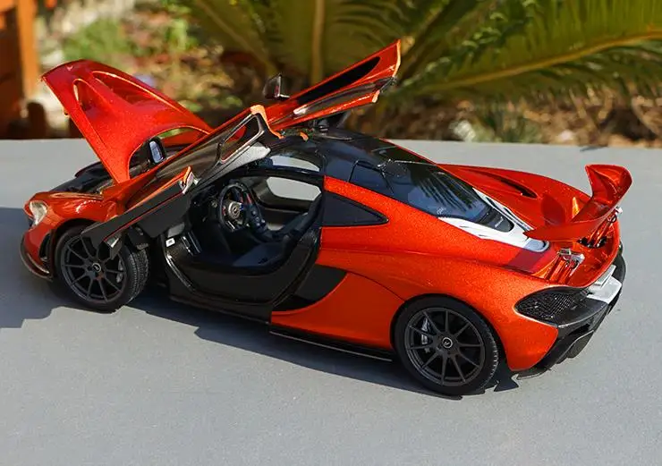 Оранжевый 1:18 Масштаб mlaren p1 усовершенствованная модель автомобиля из сплава, литая металлическая модель игрушечного автомобиля, Коллекционная модель - Цвет: Оранжевый
