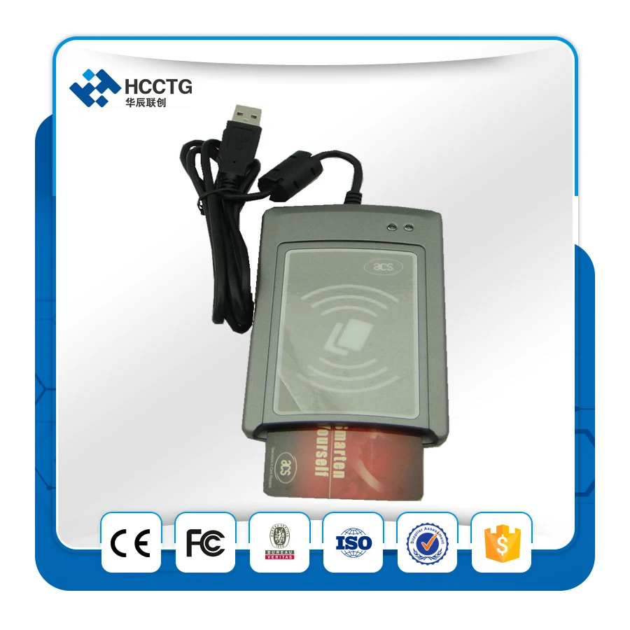Двойной интерфейс DualBoost II считыватель смарт карт с поддержкой ISO 7816 ACR1281U C1|card