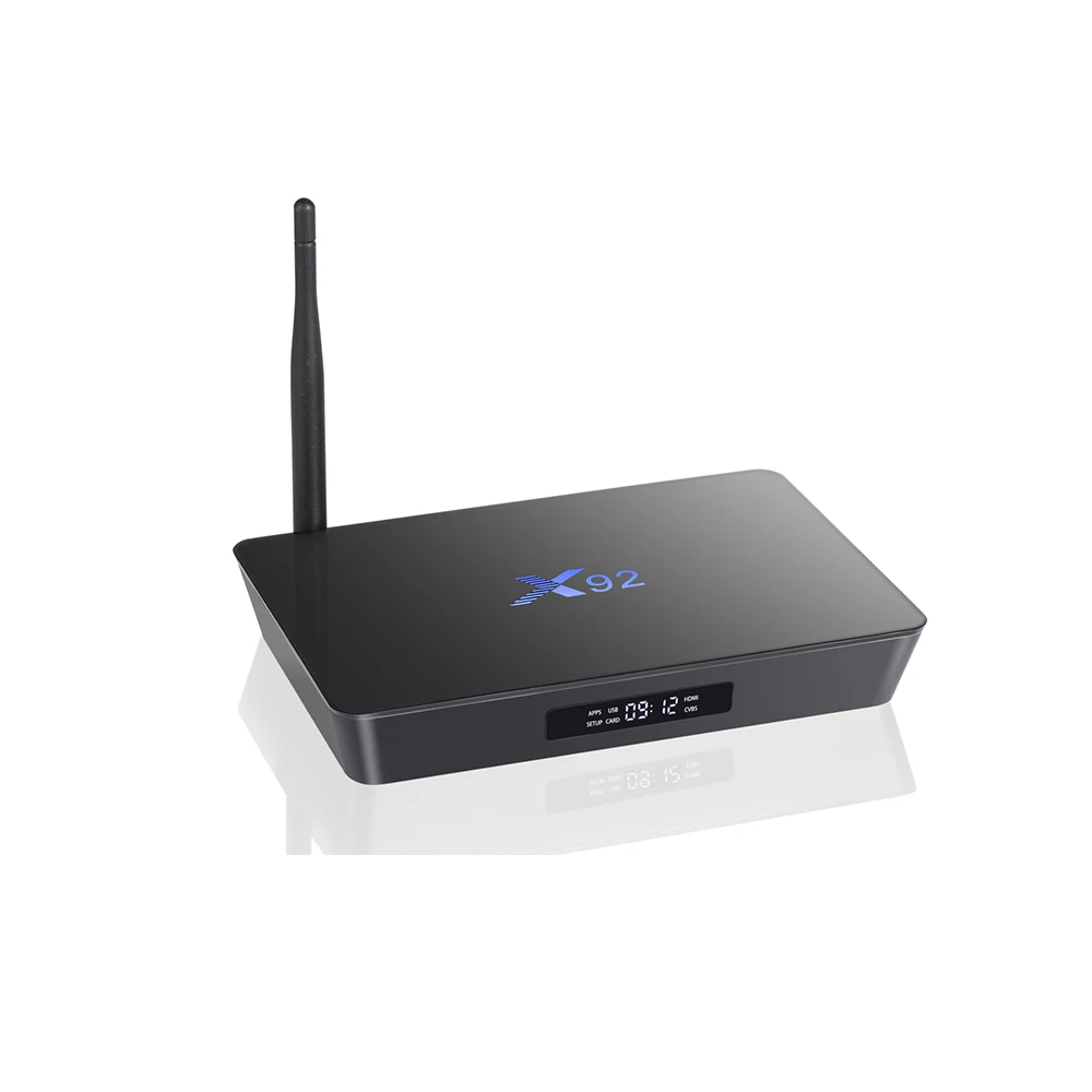 Мини-X92 Android 7.1.2 Smart tv Box 2 ГБ/16 ГБ 3 Гб/32 ГБ X92 5G Wifi 4K Smart телеприставка BT 3D HD медиаплеер - Цвет: Black 3G-32G