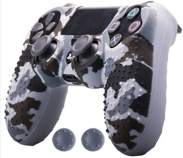 Противоскользящий силиконовый резиновый чехол для PS4 для sony Playstation 4 защитный чехол для контроллера s для PS4 Slim Pro Dualshock 4 - Цвет: F