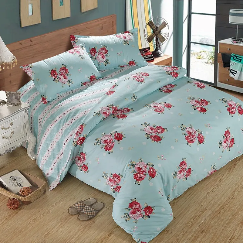 

3/4pc Beddingset Duvet Cover Bed Sheet Pillowcase