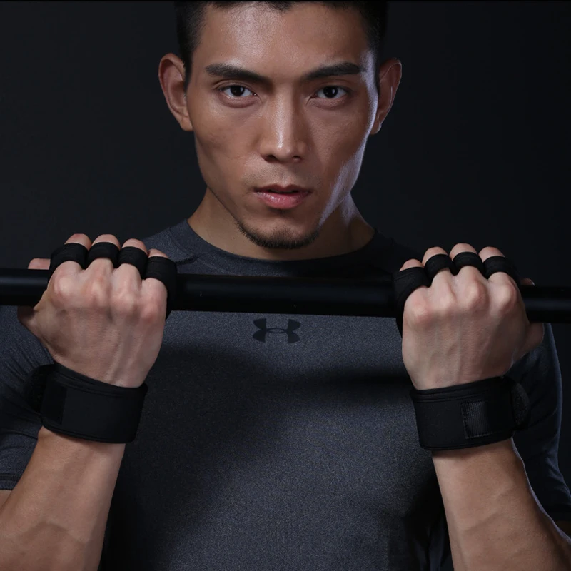 1 Pair Weight Lifting Training Gloves Profession Palm And Wrist Protection Gym Fitness Gloves Sports Body Building For Men Women