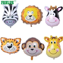

FANLUS JUNGLE ANIMALS BALLOONS 22 Inch Giant Zoo Animal Balloons Kit For Jungle Safari Animals Theme Birthday Party Decorations