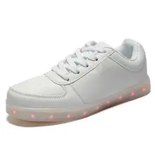 2016 Nouveaux Enfants De Mode USB De Charge LED Lumière Chaussures Enfants Sneakers Mode Lumineux Lumineux Garçon Fille Chaussures chaussure LED