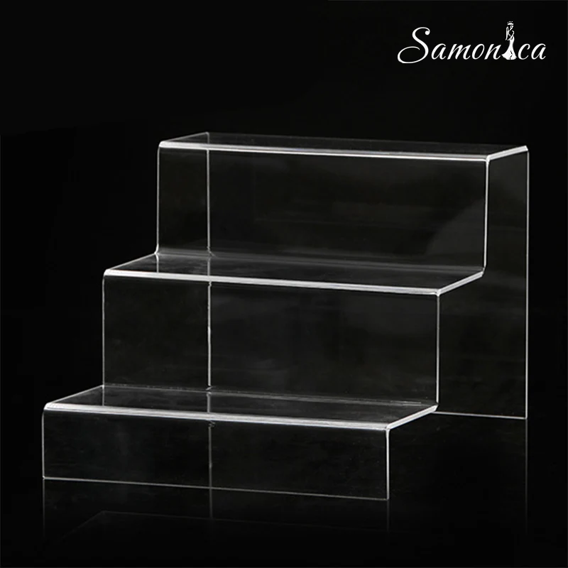 

Acrylic Transparent 3 Layer Jewelry Display Rack Storage Rack Bracket Lipstick Cosmetic Counter Display Bracelet Display