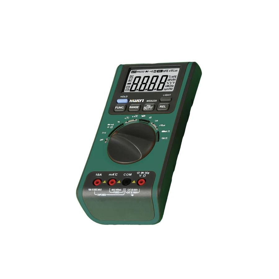 

Mastech MS8229 5in1 Auto range Digital Multimeter Lux Sound Level Temperature Humidity Tester Meter 4000 Counts