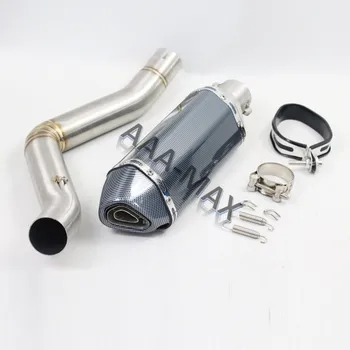 

TRK502 Motorcycle Exhuast Full System Muffler Middle Link Pipe slip-on For Benelli TRK 502 All years Exhaust Mid Pipe TO004