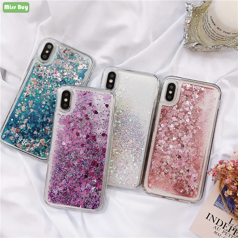

Luxury Glitter Liquid Sand Quicksand Phone Case For Huawei Y5 2018 Y6 Prime 2018 Y7 Y9 2019 Honor 7A 7C Pro Shockproof Cover