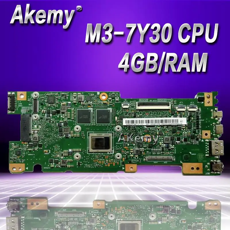 

Akemy UX330CAK 4GB/RAM M3-7Y30 CPU For Asus ZenBook UX330CA UX330C UX330 laptop motherboard tested 100% work original mainboard