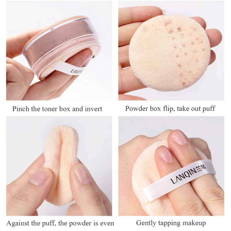 1PC Makeup Powder cute cartoon 2 Colors Loose Powder Face Makeup Waterproof Loose Powder Skin Finish Powder 1PC Makeup Powder cute cartoon 2 Colors Loose Powder Face Makeup Waterproof Loose Powder Skin Finish Powder