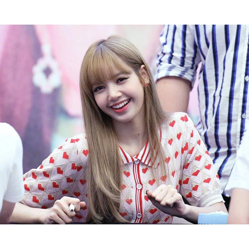 Kpop черно-розовый LISA the same Love heart, трикотажный комплект из футболки и юбки, новые женские милые топы, комплект из двух предметов с платьем, женская одежда