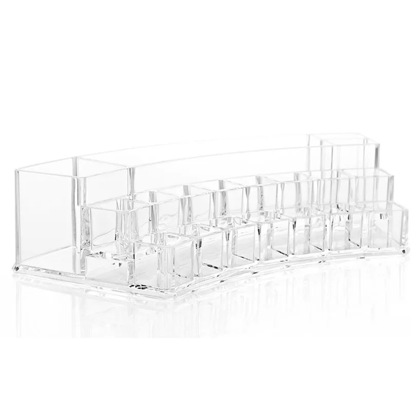 3Tiers Fashion Acrylic Cosmetic Storage Box Display Stand For Nail Polish Lipstick Shelf Rack Holder Women Makeup Organizer Case9