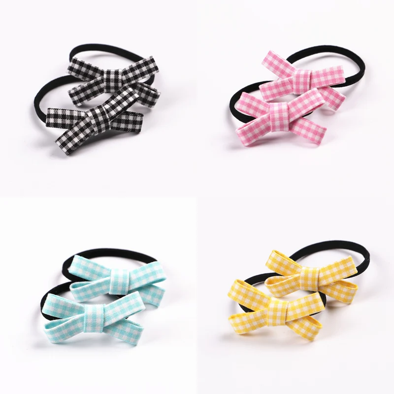 

2 PCS Creative Small Bowknot Princess Headwear Kids Elastic Hair Bands Baby Headdress Children Hair Ropes Girls Hair Accessories