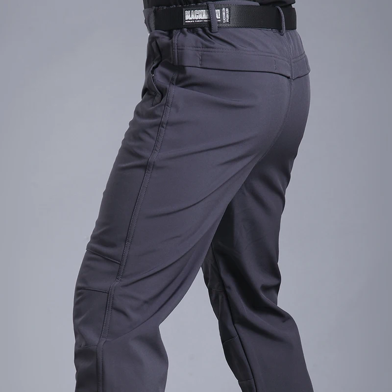  Fleece Tactical Pants Mens Think Military Pants Army Soft Shell Waterproof Trousers Thermal Pants W