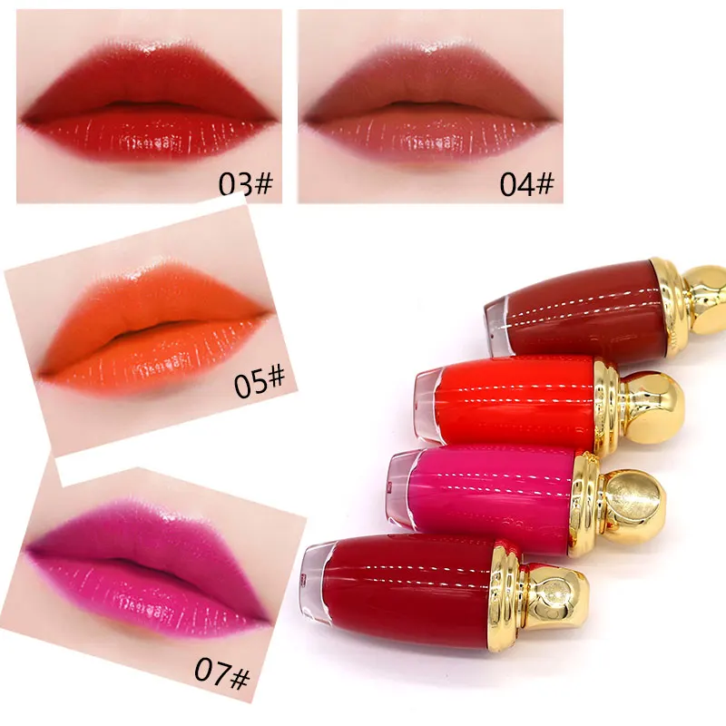 Random 4PCS/set Women Lip Makeup Lipgloss Mate Waterproof High Quality