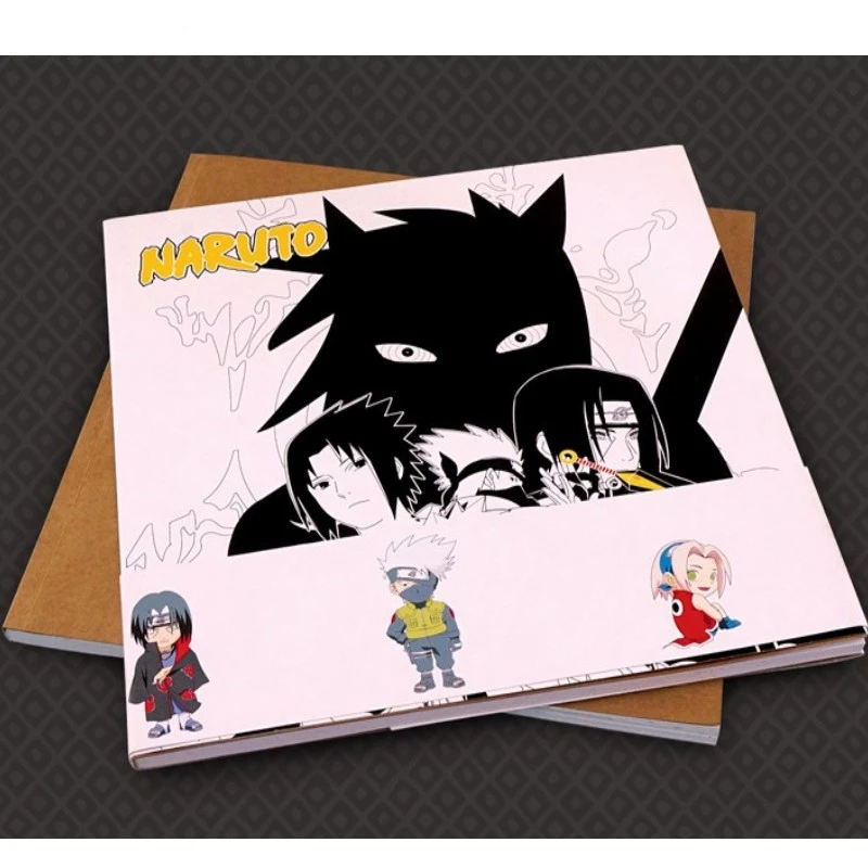 Us 1596 Creative Fashion Naruto Antistress Colouring Book For Adults Children Relieve Stress Painting Drawing Anime Coloring Book Gifts In Books