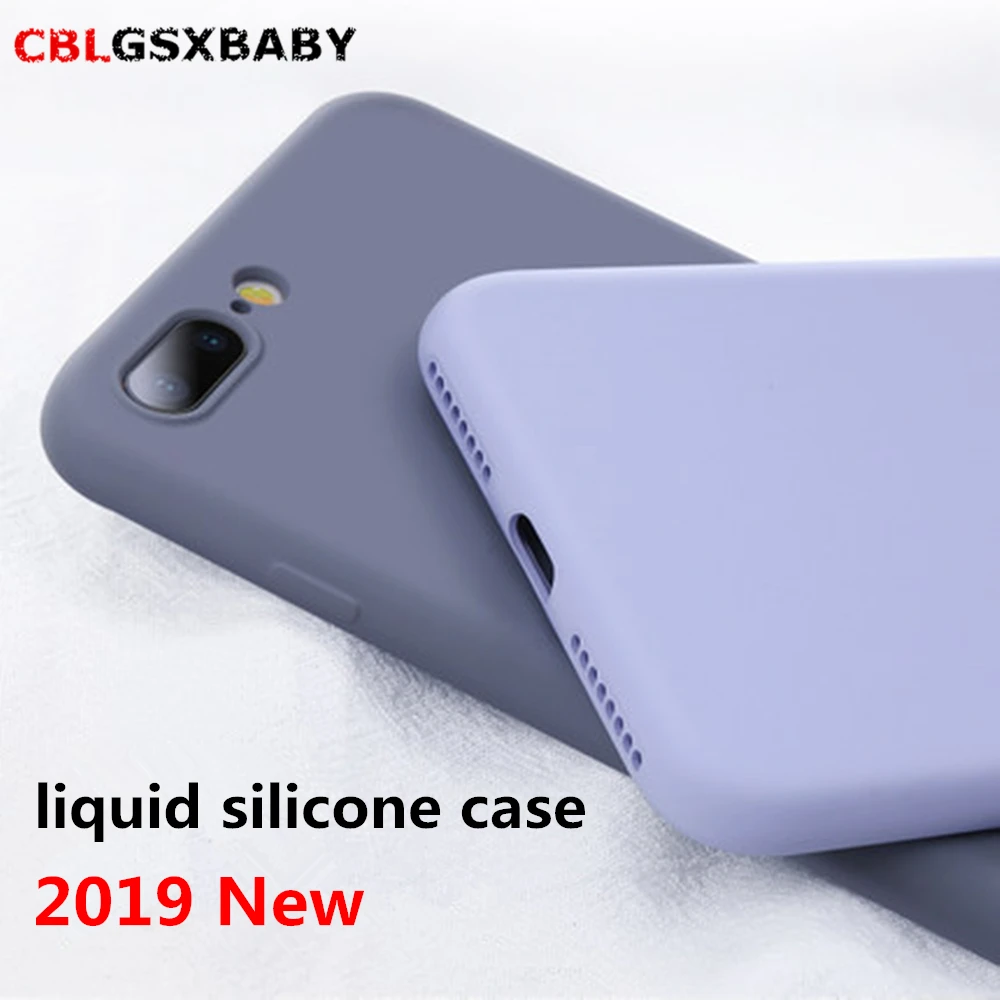 

CBLGSXBABY Soft TPU Phone Cases For iPhone 6 6s 7 8 Plus Liquid Silicone Fundas Case For iPhone 11 Pro XS Max XR X (10) Cover