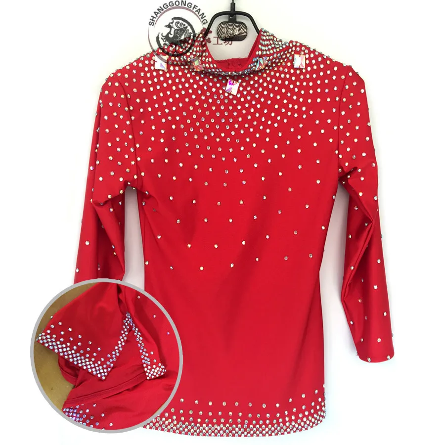 Buy 2017 Girl Latin Dance Dresses Sequin Pearl style