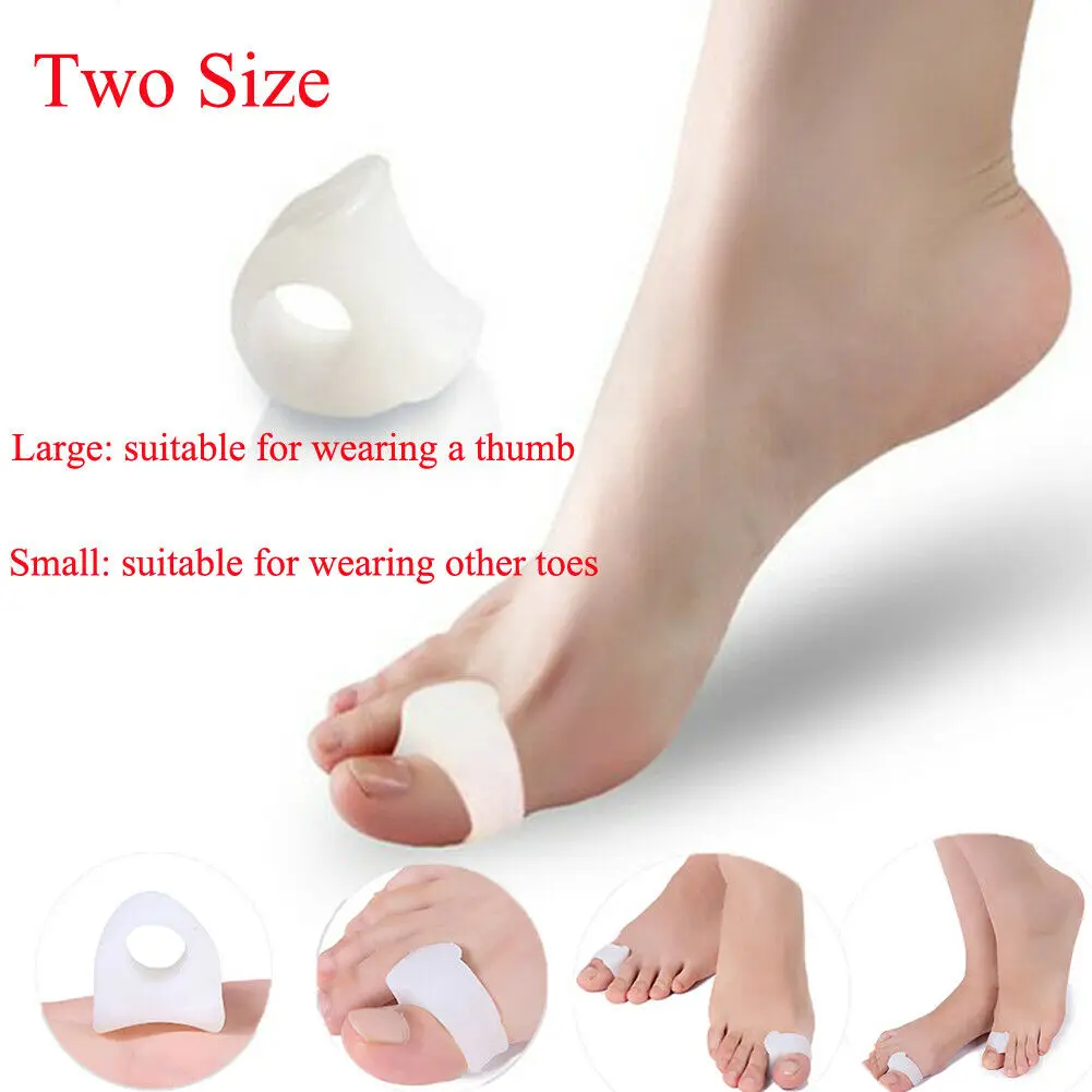

Gel Toe Separator Straightener Bunion Spacers Corrector Hallux Valgus Relief New