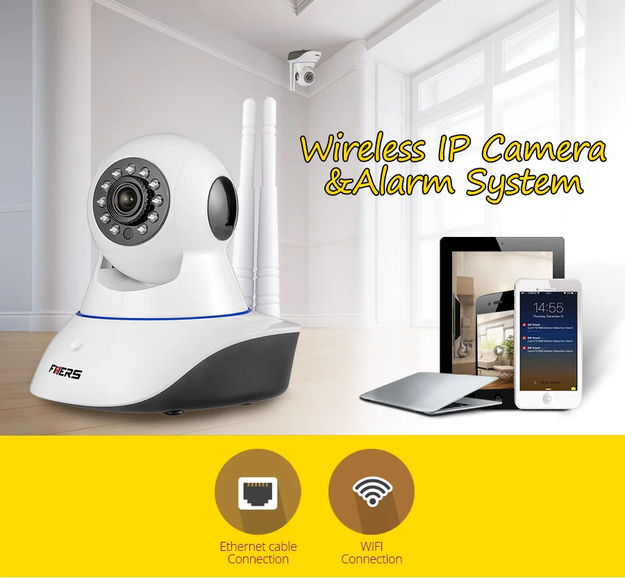 Fuers Wi Fi IP камера для домашней безопасности противоугонная система
