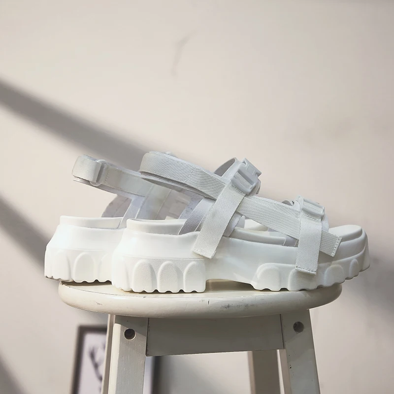 ADBOOV Chunky Sandals Women Buckle Platform Summer Shoes Woman Open Toe Casual Sandal Sandalias Mujer 2019 Sandale Plate Femme