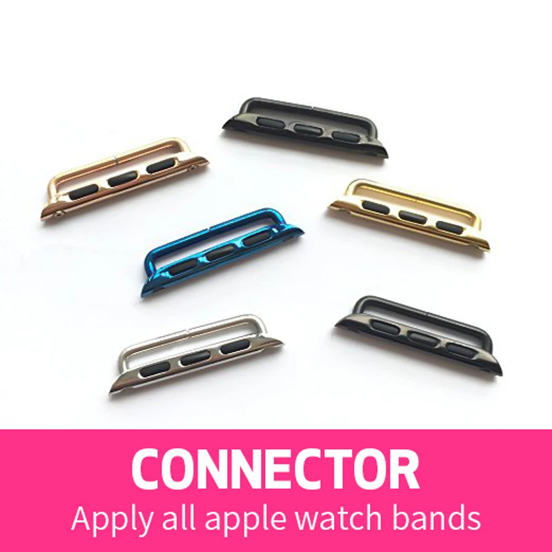 

Stainless Steel connector For Apple Watch Series 3/series 2/series 1 Strap 38mm 42mm Watchband linker for iwatch Band Adapter
