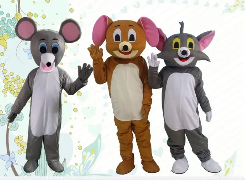 

Tom Cat and Jerry Mouse mascot costume adult size Tom Cat and Jerry Mouse mascot costume