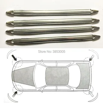 

4pcs Car Bumper Protector Anti-scratch Bumper Strip for duster ford focus 1 audi a4 toyota camry juke taillight mazda bmw x5