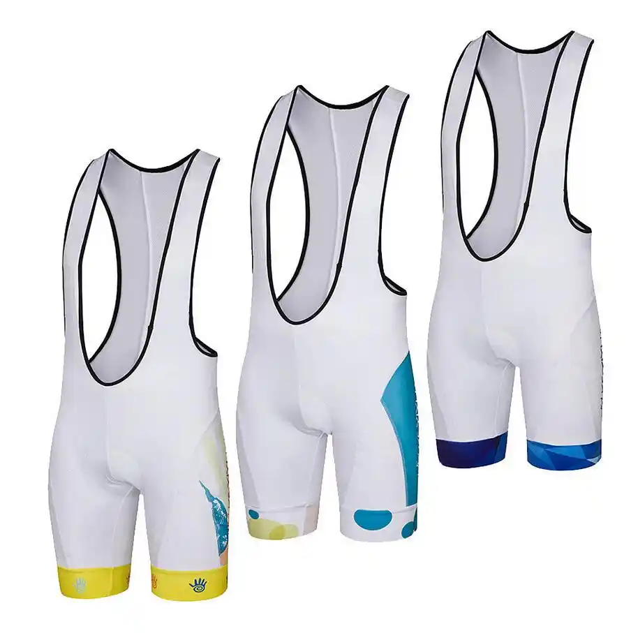 white cycling bibs