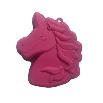 

Spot wholesale single pony baking tray silicone aromatherapy mold Unicorn cake mold XG232