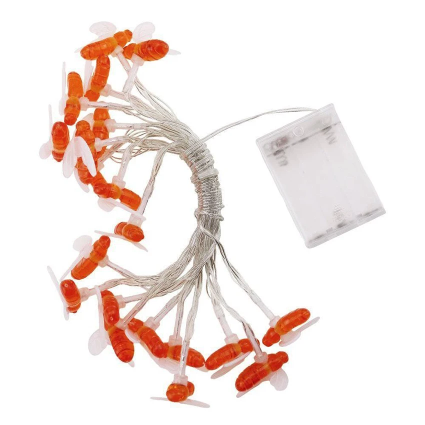 Battery Operated 10leds 20leds 30leds 40leds Bee Shaped led String Lights Christmas Holiday Party Garden Decorative Fairy Lights Battery Operated 10leds 20leds 30leds 40leds Bee Shaped led String Lights Christmas Holiday Party Garden Decorative Fairy Lights
