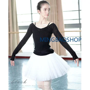 

Women Dancewear Ballet Tops Bailarina Clothing Girls Dance Knitted Sweater Female Autumn Winter Clothing Leotard 2019 Acrylic