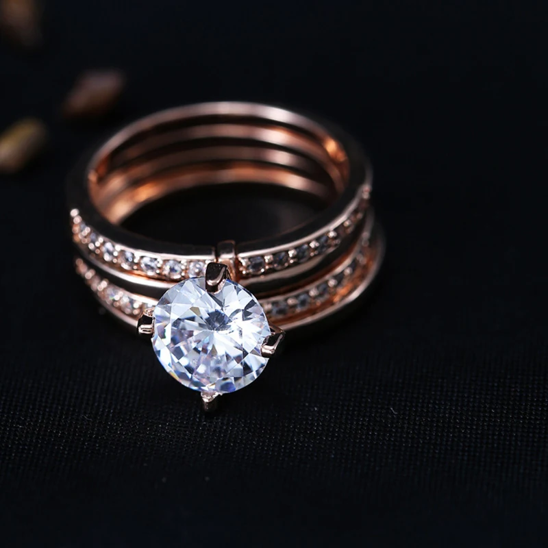 Women Trendy Ring Luxury New Appointment Statement Ring Personalized Different Model Number