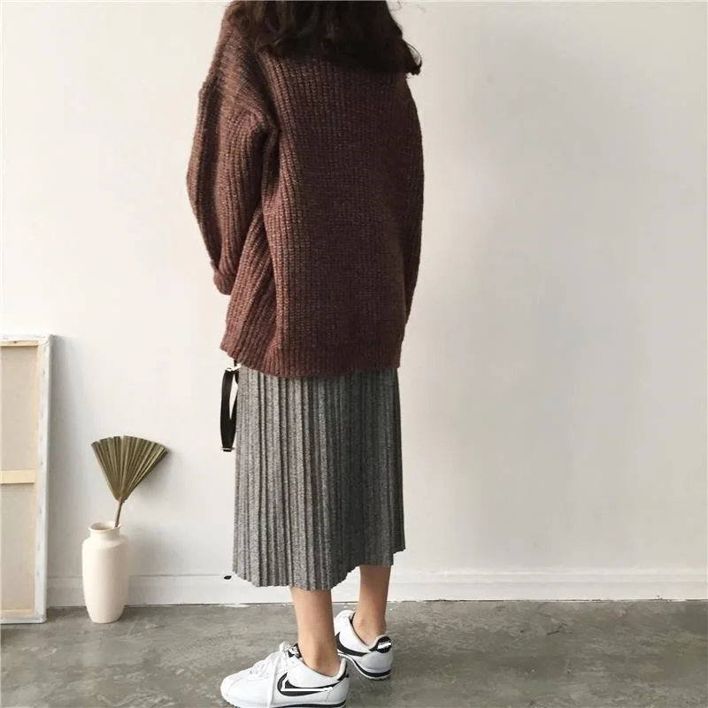 Рок Rokjes Dames Boho Jupe Одежда Faldas для женщин зимние Высокая талия плиссированные