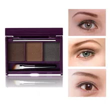 Menow для бровей порошок 3 цвета набор косметики Водонепроницаемый с зеркалом и кисти для бровей внутри контактные линзы для глаз бровей MN098