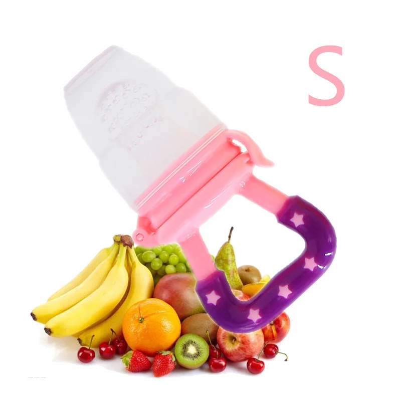 Силиконовая соска детская пустышка многофункциональная пустышка положить в фруктовую еду различный вкус комфорт ребенок нетоксичный материал для ребенка - Цвет: Pink S