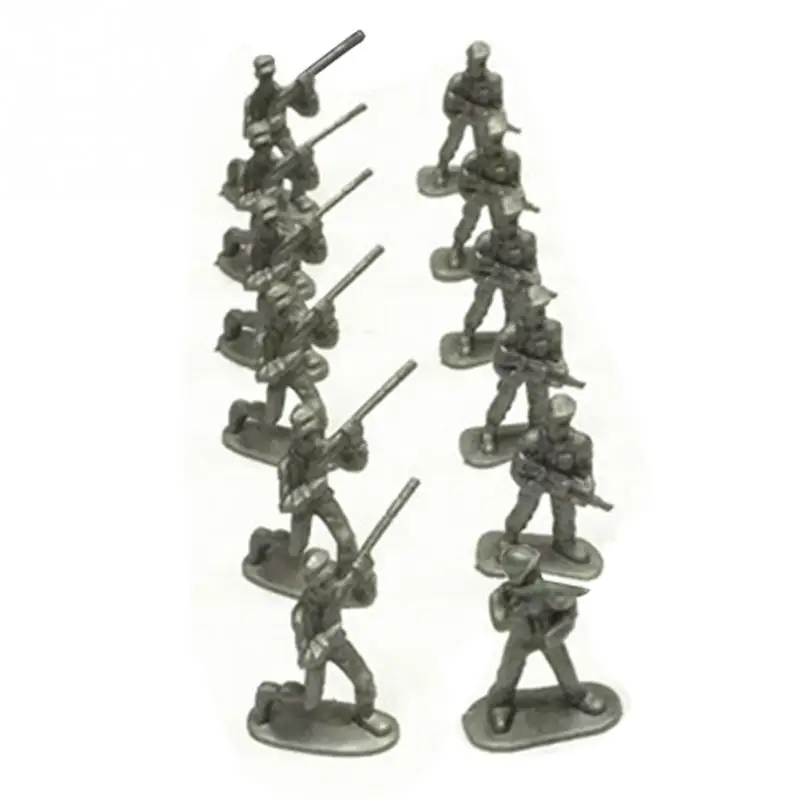

Kids Toys 100 pcs/set Military Plastic Toy Soldiers Army Men Figures 12 Poses Toy Model Action Figure Toys for Children Boys 1