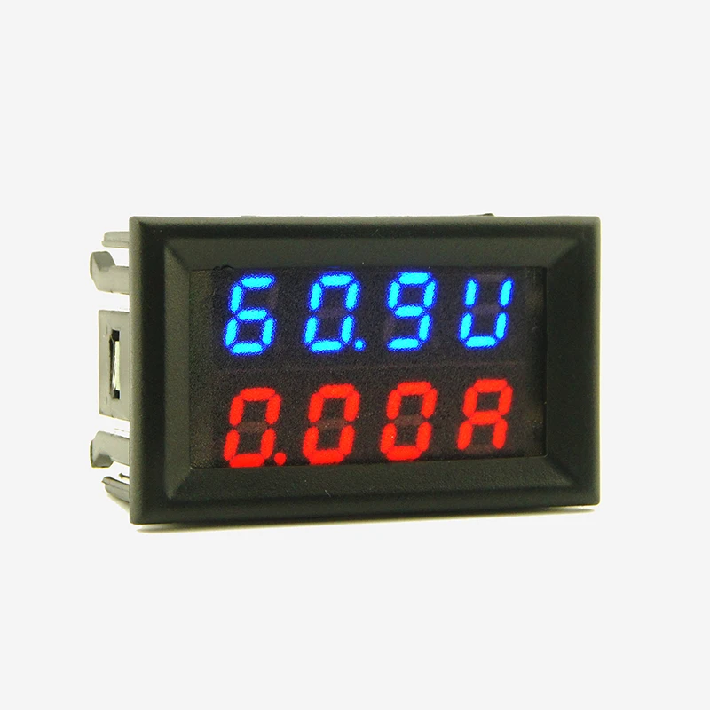 0 100V 10A 20A DC Цифровой двойной дисплей Вольт Амперметр точность класс 0.1% защита